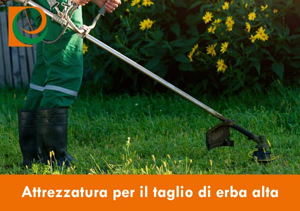 Attrezzature per il taglio di erba alta